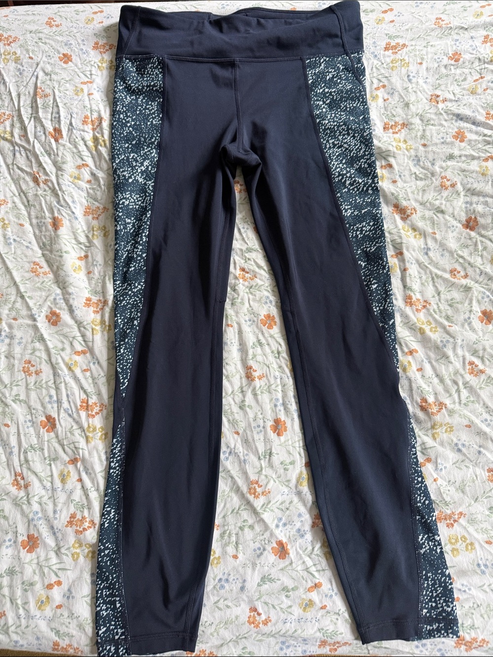 GAP Black Joggers with Speckled Side Panels